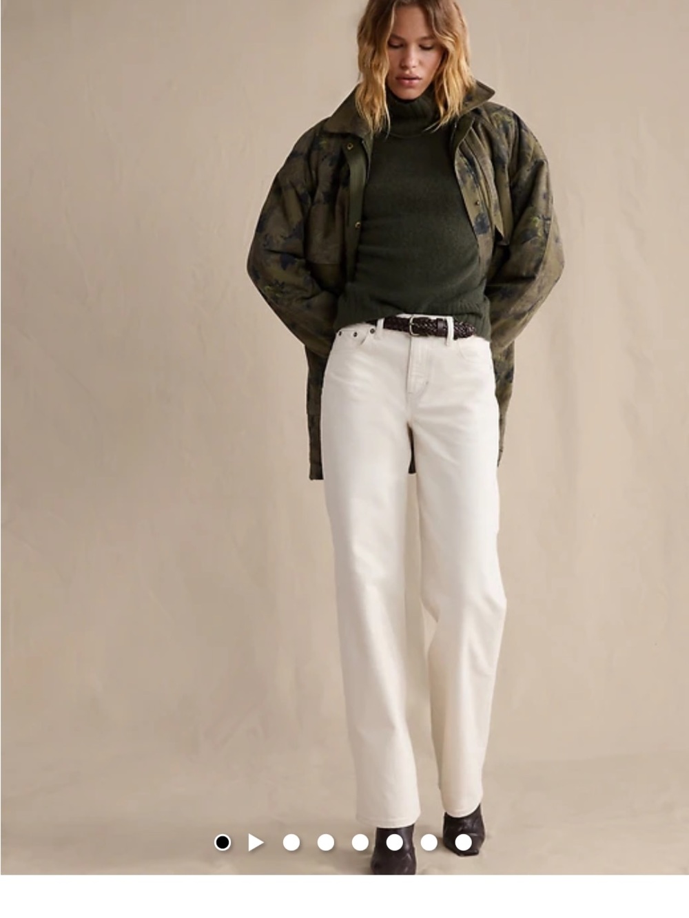 Banana Republic Straight-Leg Jeans in White